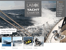 Tablet Screenshot of laboe-yachtcharter.de